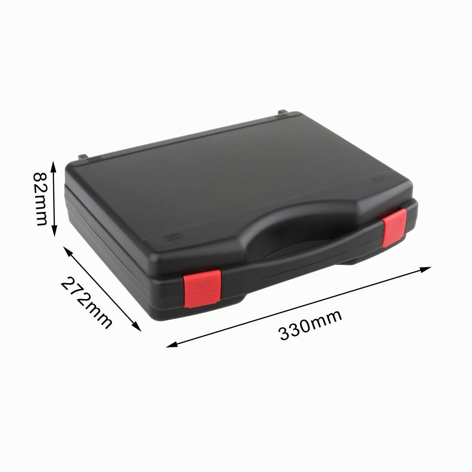 perfk Caja de Herramientas de Protección Multifunción con Esponja, Organizador de Espuma, Compartimento de Bricolaje, Caja Vacía Duradera, 330 mm x 272 mm x 82 mm