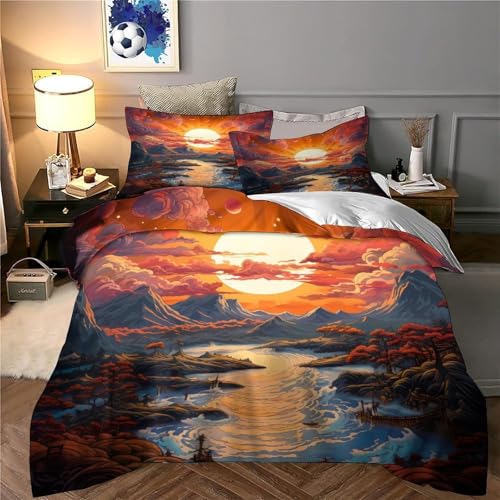Housse de couette chevaux super douce parure de lit de luxe 3D - 6