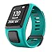 Produktbild RongYooo Ersatzarmbänder für Tomtom Armband (kompatibel für Tomtom Runner 2 3, Spark 3, Golfer 2.) Edelstahlarmband.(Blau Grün)