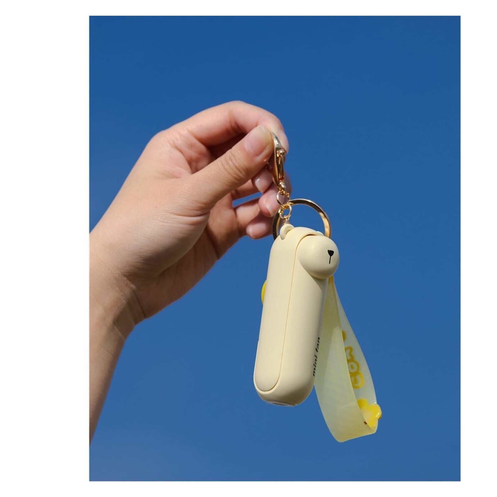 Mini ventilatore portatile USB, ventilatore elettrico portatile, ricaricabile, tascabile, con luce, per eventi, all'aperto, viaggi, uso personale, design compatto