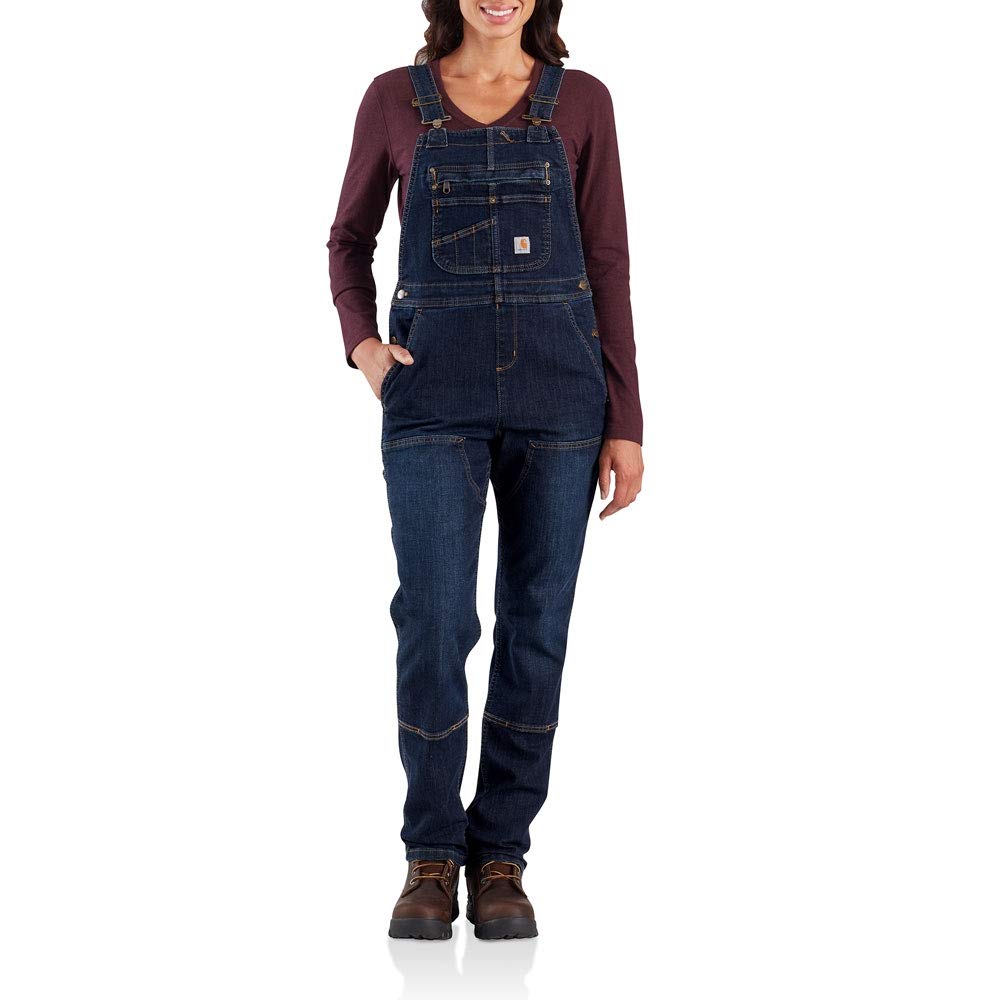 Amazon.com: Carhartt Women's Petite Denim Double Front Bib
