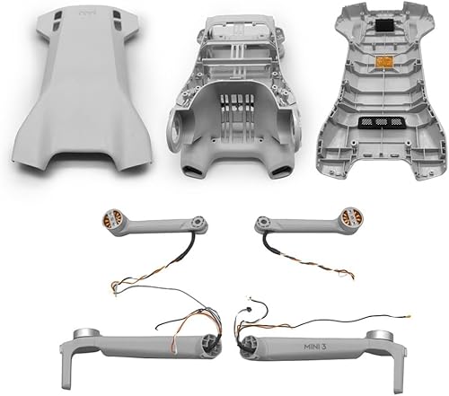 Miniatura 2 de Para Mini 3 Brazos Cuerpo Shell Cubierta Inferior Brazo con Motor Marco Medio Carcasa Superior Piezas de Reparación para DJI Mini 3 Drone Reemplazo