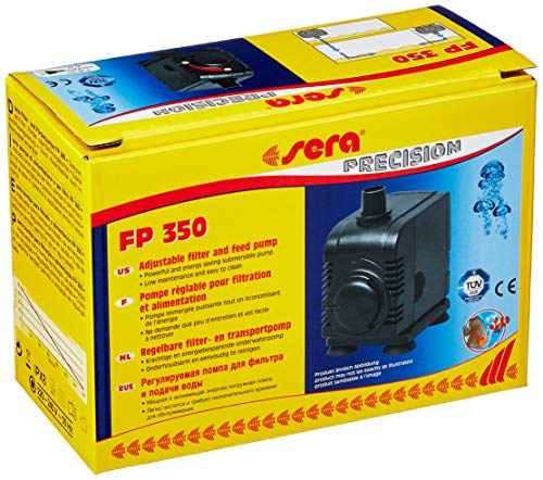 sera 30594 Filter- und Förderpumpe FP 350 - Regelbare Unterwasserpumpen für Süß- und Meerwasseraquarien
