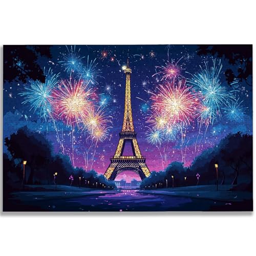 3000ピース ジグソーパズル パリ、大人向け 木製パズル 風景、3000ピース (122x80 cm)、大人向け 難しい 挑戦 家族で楽しめるやりがいのあるゲーム、Wooden Puzzles ゲームナイト、インテリア、ギフトに最適、-1276