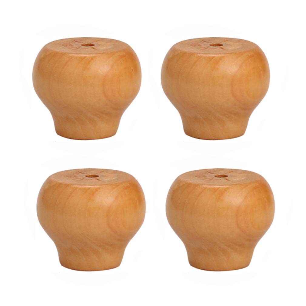Massief Houten Meubelpoten Set van 4 Verstelbare Houten Bankpoten Salontafel Benen Bed Benen Keuken Fauteuil Benen 12cm Melkwit