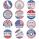 360 Pcs I Voted Today Stickers 1.5 Inch Round I Voted Stickers with Red, White, and Blue for Election Day