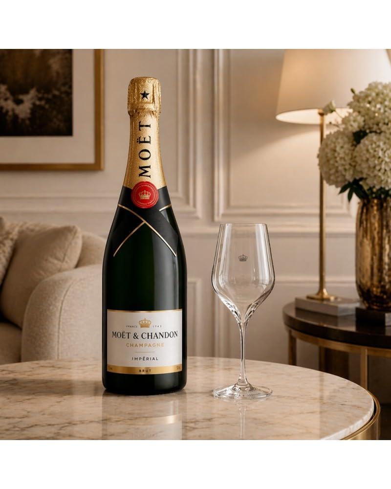 Moët & Chandon Moët & Chandon Champagne Impérial Brut 12% Vol. 6X0,75L In Giftbox With 6 Glasses - 4500 ml