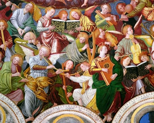 Tableau impressions d'art mural le concert des anges en grand format 60x90cm