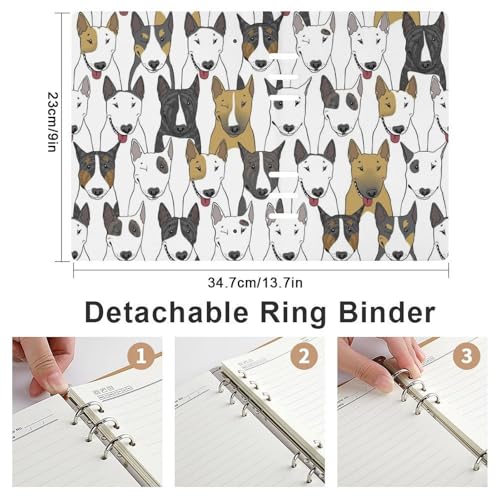 Cahier A5 Bull Terrier idéal pour optimiser vos notes de bureau
