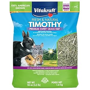 Vitakraft Small Animal Timothy Hay for Guinea Pigs, Rabbits, and Chinchillas – 3.5 lbs