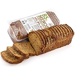 Pan Proteico SiempreTierno XXL 500 grs · Bajo en Carbohidratos · 25% de Proteínas · Ideal dietas Keto, Hipocalóricas y Altas en Proteínas · Dura hasta 270 días sin frio.