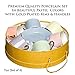 Yedi Houseware Classic Coffee and Tea Cups & Saucers|Complete, Premium Quality Porcelain Set In Beautiful Pastel Colors with Gold Plated Rims & Handles|Stunning Hostess Gift Idea|7oz (Set of 6)