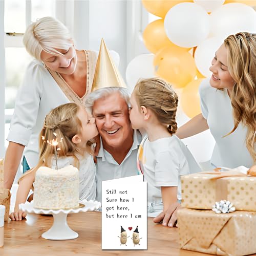 Funny Birthday Card for Women Men - Happy Birthday Card with Envelopes for Wife Husband Friends Coworkers, Great for 50th, 60th, 70th, Unique Birthday Card Gift Decorations, Humorous Greeting Card