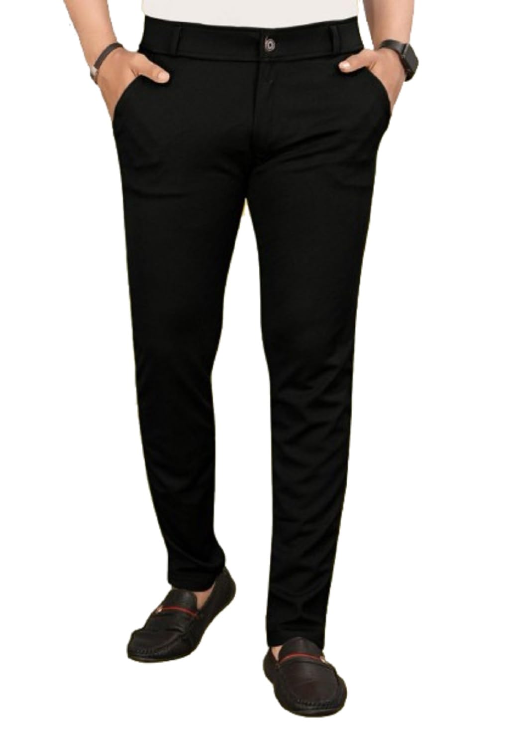 skevion Men's Regular Fit Premium Casual Chino Trouser, Cotton Lycra Blend Everyday Wear Pants, Useful for Office, Outing, Tour and Night Wear-picture-16