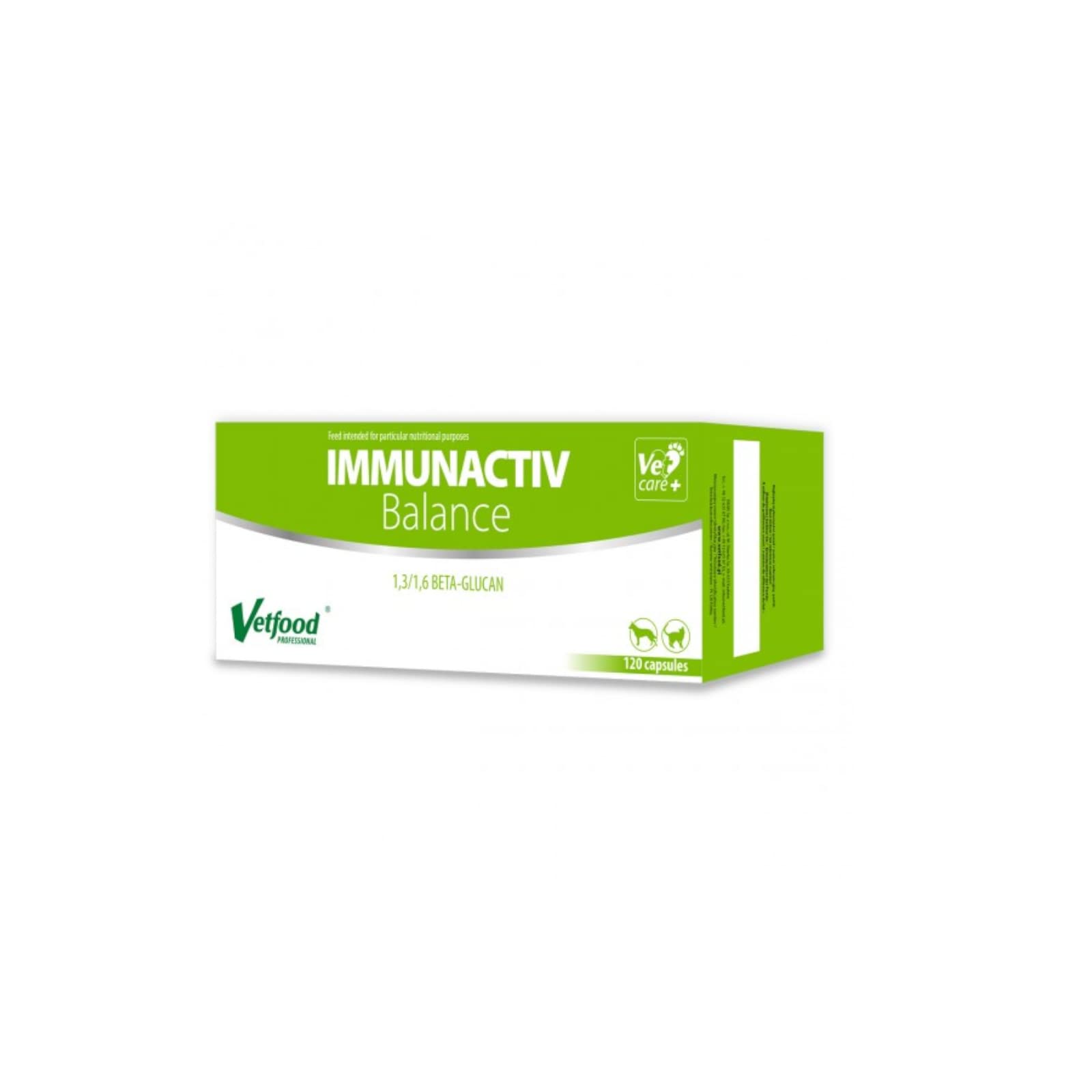 Immunactiv Balance | 120 kapsułek | karma uzupełniająca dla zwierząt | może pomóc we wspieraniu układu odpornościowego | nadaje się dla psów, kotów i małych zwierząt