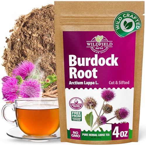 Image of 4 oz. Burdock Root Herbal Tea (Arctium Lappa) - 113g Dried Burdock Root Herb Tea Raiz De Bardana
