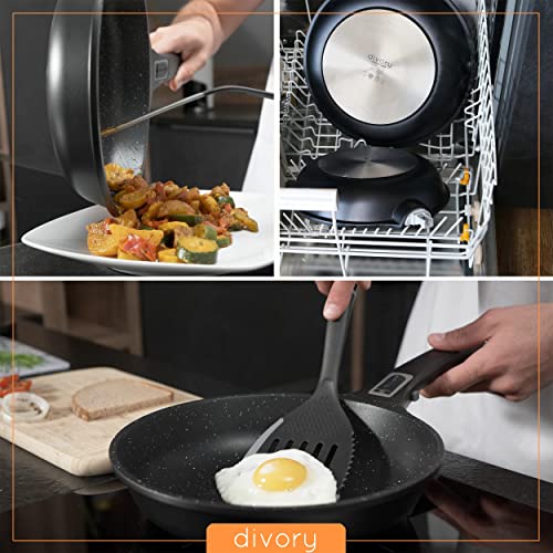 DIVORY Topfset Pfannenset Induktion - 14 teilig, Kochgeschirr Set mit Deckel, Töpfe und Pfannen beschichtet mit abnehmbarem Griff inkl. Küchenhelfer und Geschenkbox – Bild 7