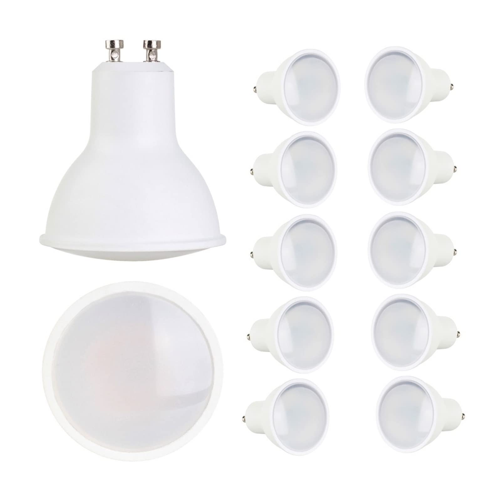 10 Uds GU10 LED lámpara Foco Foco 7W Lampara 220V Gu10 Bombillas Led Lampada Spot Light 7W reemplazar 60W lámparas halógenas
