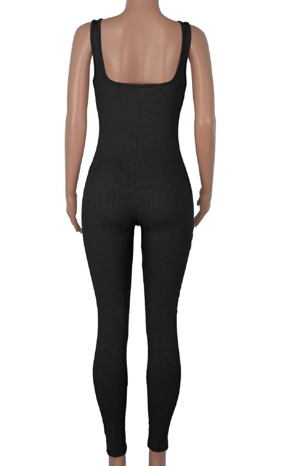 Jumpsuit Deportivo Mujer Push Up Traje Tirantes Deporte Una Pieza Chandal Mono Espalda Descubierta Sin Mangas Body Reductor Gym Largo Mameluco Veranno Pelele de Yoga Ropa para Gimnasio Fitness