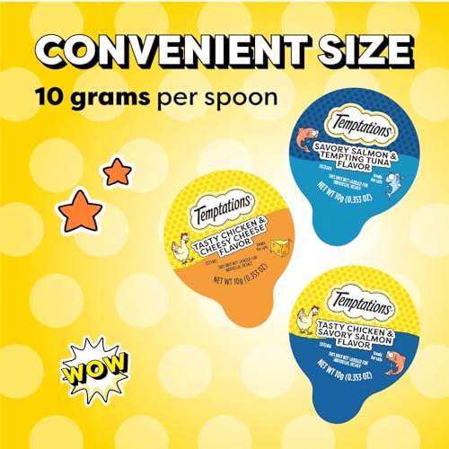 Temptations Lickable Spoons, Soft Lickable Cat Treats, Adult Wet Cat Treats, Variety Pack, 24 Spoons (Pack of 2) - image 8