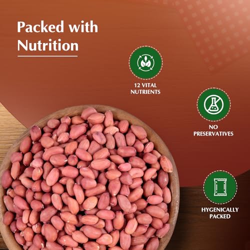 Image of Amazon Brand - Vedaka Raw Peanuts, Pink, 1kg