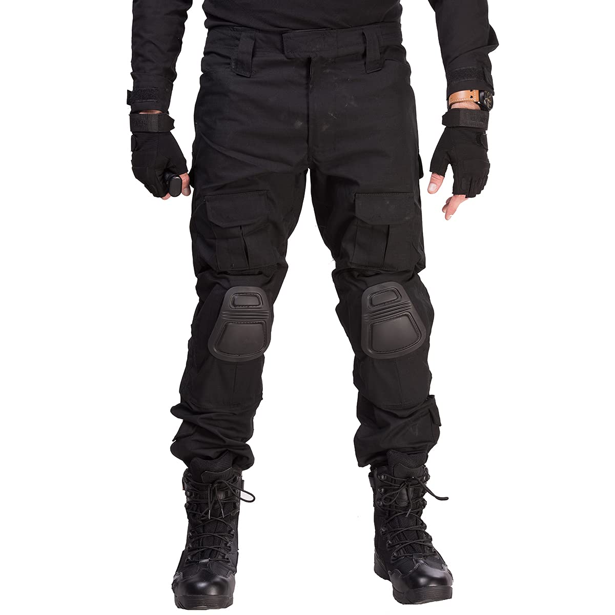 Tactical Pant with Knee Pads Multicam Pants Combat Rip-Stop Trousers Airsoft Hunting Pants