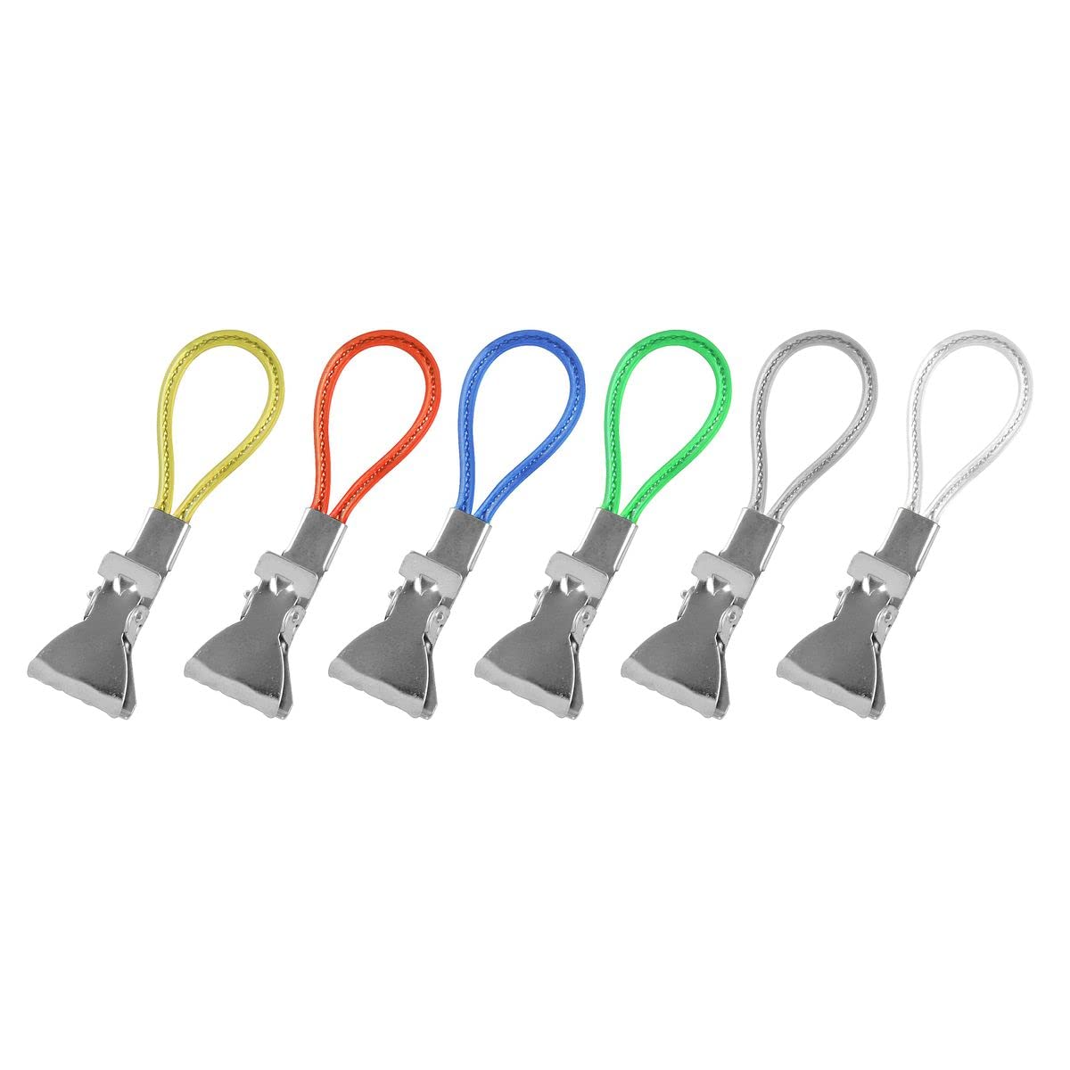 Fackelmann 16091 Tea Towel Clips Yellow, Red, Blue, Green, Grey, White, 2.5 cm