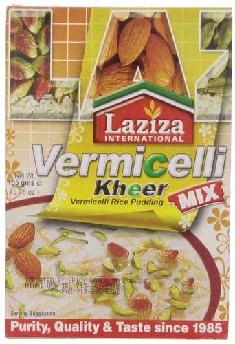Laziza Vermicelli Kheer Mix (rice Pudding), 155-Gram Boxes (Pack of 6)