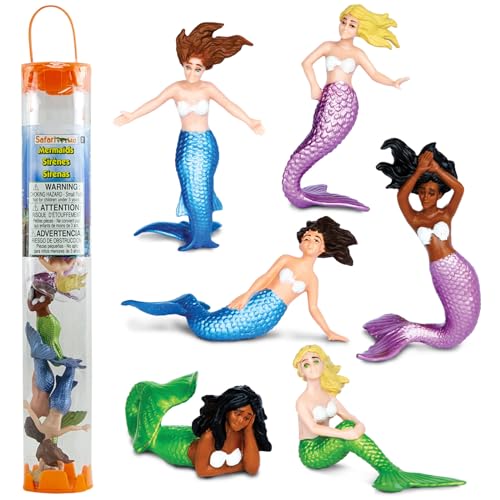 Safari Ltd. Mermaids TOOB - 6 Pieces Detailed Mini Plastic Model ...