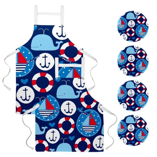 Tablier de cuisine pour nettoyage et restaurant lot de 2 contre les taches