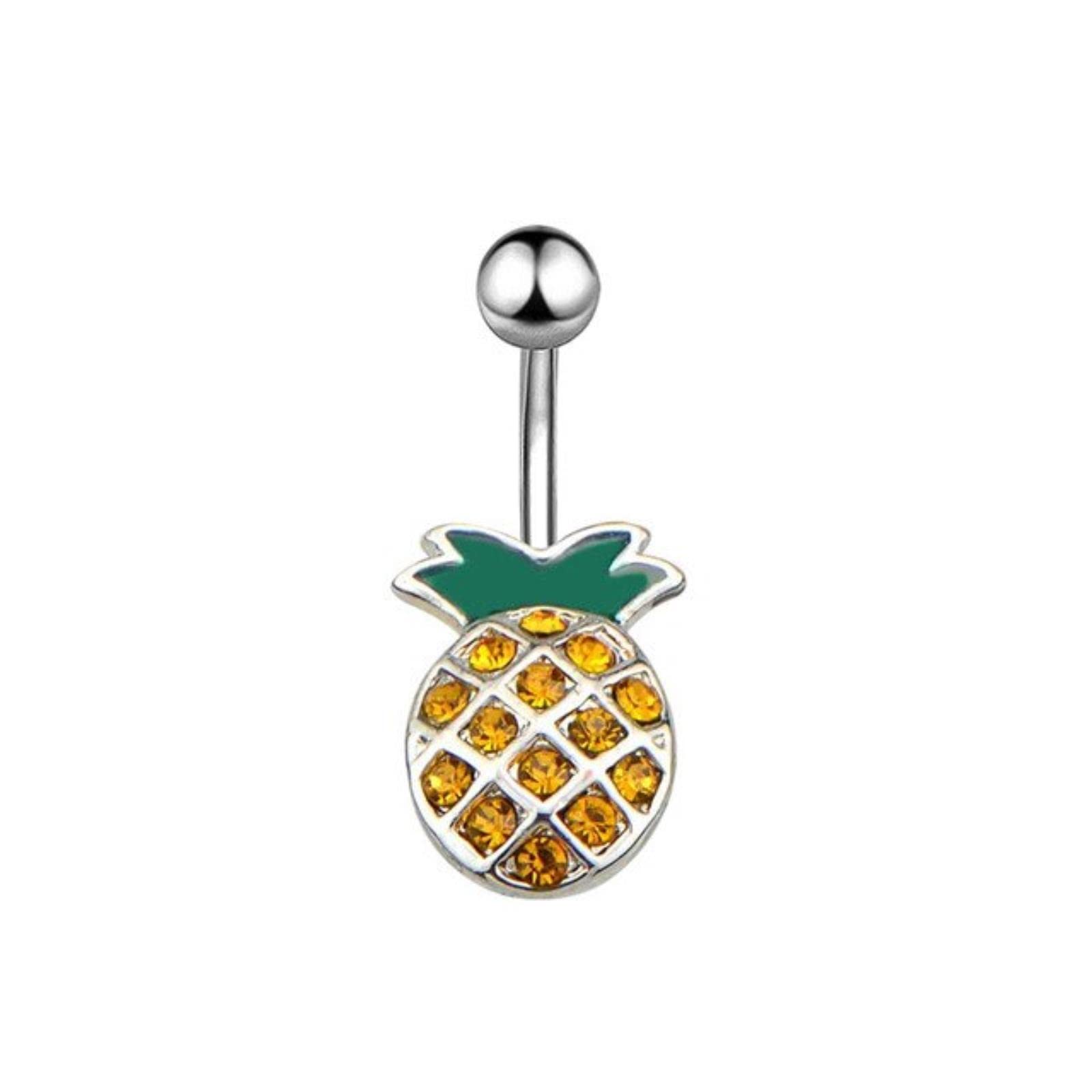 1pc Hollow Grid Dangled Belly Button Rings for Women Girls 14g Cigno Cristalli Piercing All'ombelico