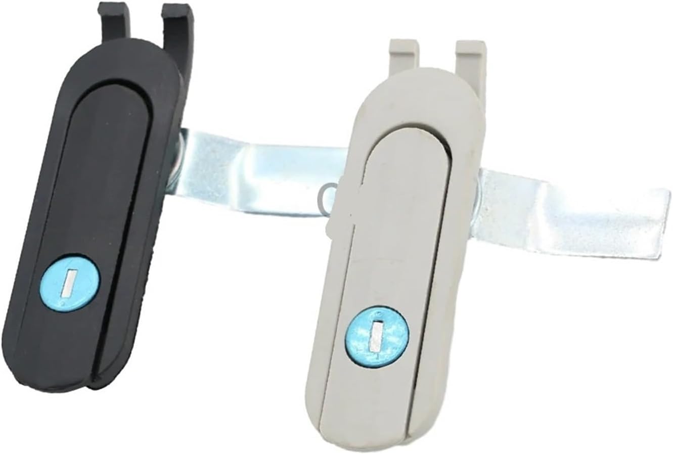 AB403 Basic Industry Box Door Lock Equipment Electric Cabinet Box Lock Distribution Box Lock Control Cabinet Lock Equipment Lock 1Pcs(Black Plastics)