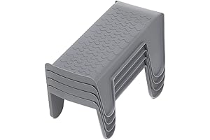 Home Basics Plastic Shoe Stacker Organizers For Closet