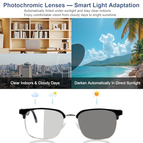 Image of AI Smart Glasses, Real-time Translation Bluetooth Glasses, Unisex