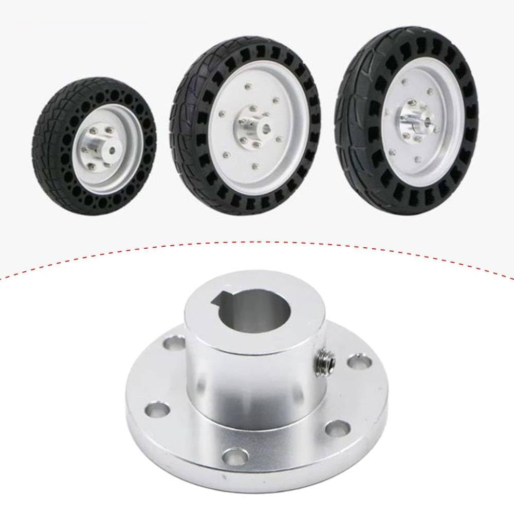 Acoplador rígido de 15mm, brida metálica para ejes de motores y robótica