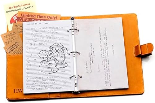 Supernatural John Winchester's Journal, Official Replica From Supernatural, Biggerson's Turducken Ad, Mystery Spot Brochure and 5 News Articles - 4