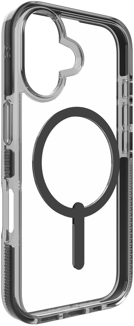 ZAGG Santa Cruz Snap iPhone 16 Pro Max Case – MagSafe Compatible, 13ft Military-Grade Drop Protection, Graphene Reinforced, Anti-Scratch, Slim, 70% Recycled Content, Clear with Black Accents - Image 7
