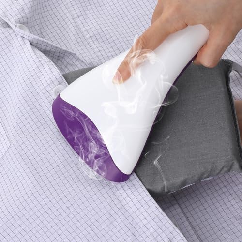 Mabor 1 Stück Steamer Handschuh Hitzebeständiger Bügelhandschuh für Dampfglätter Rund Zehenpartie Hitzeschutzhandschuh Bügelhilfe mit Fingerschlaufen - Memory Schaum, Grau(Dicke 2,5cm)