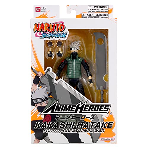 Image of ANIME HEROES - Naruto - Hatake Kakashi Fourth Great Ninja War Action Figure