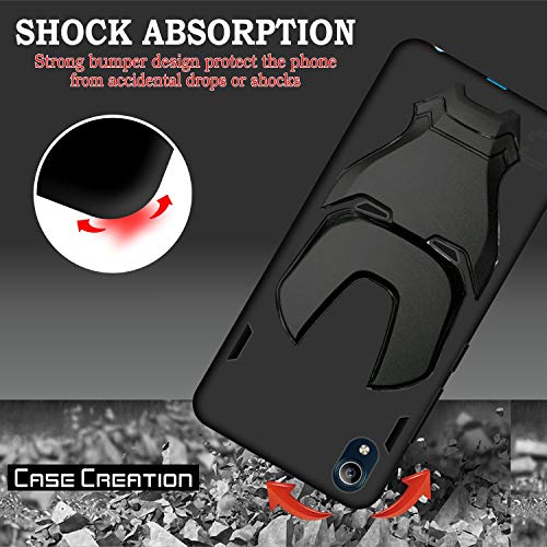 Image of COVERLY Official 3D Touch Feel Trending Avengers Logo Mask Soft Rugged Grip Silicone Iron Man Super Power Cartoon Movie Engraved Silicone Matte Back Cover for Vivo Y90 (2019) -HD Black Avenger