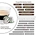 RECAPS Reusable Coffee Filter Capsules Compatible with Nespresso Original 3PCS Refillable Coffee Pods Permanent Coffee Filter Stainless Steel 120PCS Aluminum Foil Lids Coffee Tamper