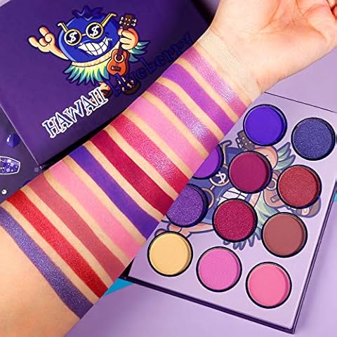 Afflano Purple Eyeshadow Palette Makeup, Highly Pigmented and Blendable Matte Shimmer Purple Eye Shadow Palette, Long Lasting Violet Pink Eye Shade Cute Small Travel Pallet,for Girl Women,Cruelty Free Cover