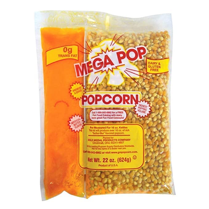 BeeQ BOX - (Pack of 20) Mega Pop Popcorn, Oil and Salt Kits - 22 oz. image 3