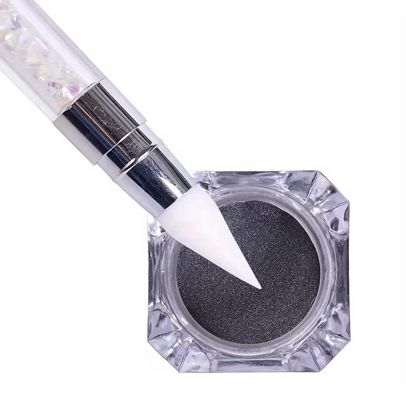1pcs Nail Art Brush - 3D Carving Mirror Glitter Powder Dotting Painting Nail Pen Gel Polish Manicure Tools — view 7