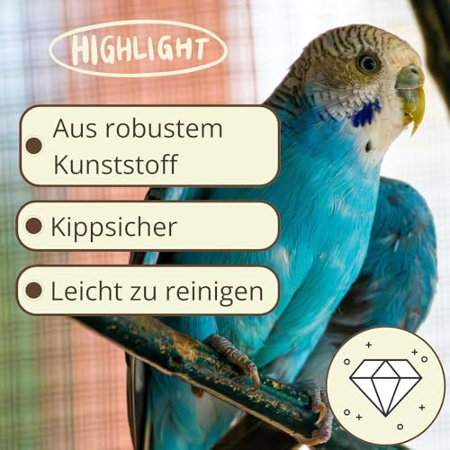 Vogeltränke Käfig Futterstation Vögel Gitteerbefestigung Futternapf Vogelkäfig Vogeltränke Käfig Vogelschale Gitter Vogelkäfig Zubehör