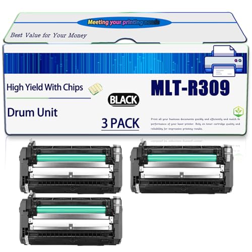 Compatible for Samsung MLT-R309 Drum Unit Work for ML-6512ND ML-6510ND ML-5512ND ML-5510ND ML-5510N Printers, High Yield 80000 Pages, with Chip (3 Pack Black)