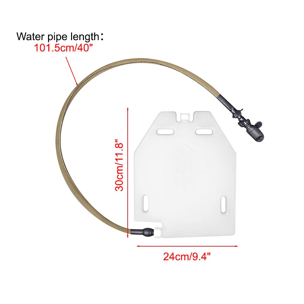 DONGKER Étui d'hydratation d'entraînement, 1,5 L étanche avec tube amovible et interrupteur de bec de contrôle manuel pour sac d'hydratation de la vessie