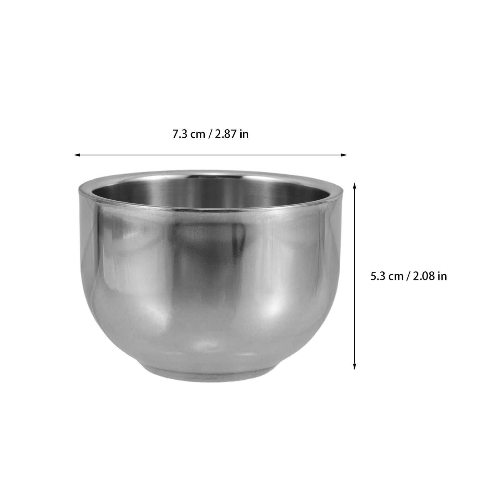Anneome Shaving Pot for Men Metal Shaving Bowl Double Layer Soap Bowl Essential Shaving Accessories Travel Size