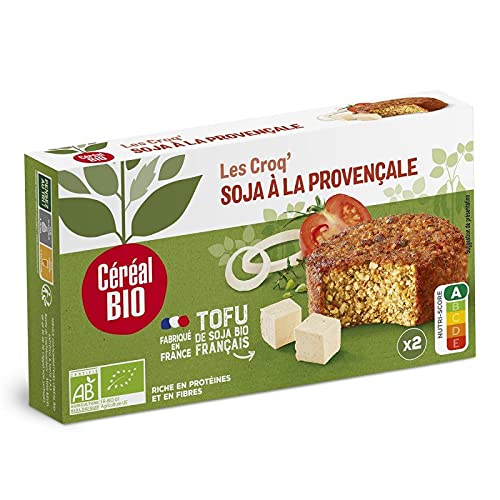 CEREAL BIO - Croq Soja À La Provençale - Sachet 200g - Saveurs Méditerranéennes - Produit Biologique - Idéal Pour Une Alimentation Saine Et Equilibrée - Lot De 4 - Vendu Par Lot