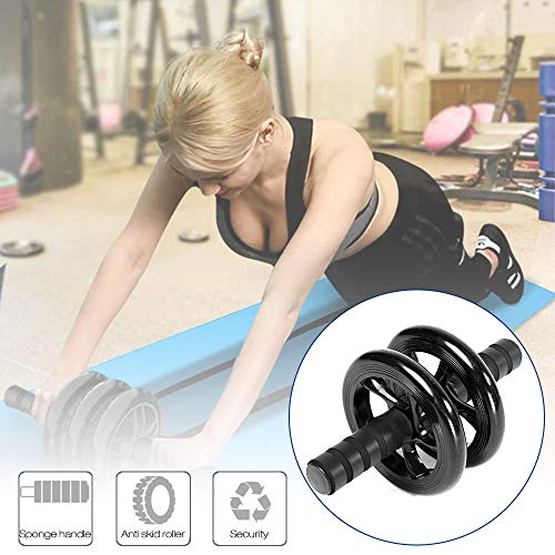 Honorall Roda de rolo de Abdomina de fitness para Abdominas Workout Abdomina Roller Exercise Equipme